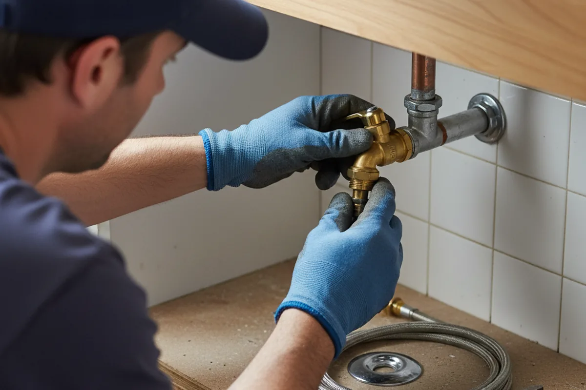 Shutoff valve and fitting work during Emergency Plumbing in Pittsburgh